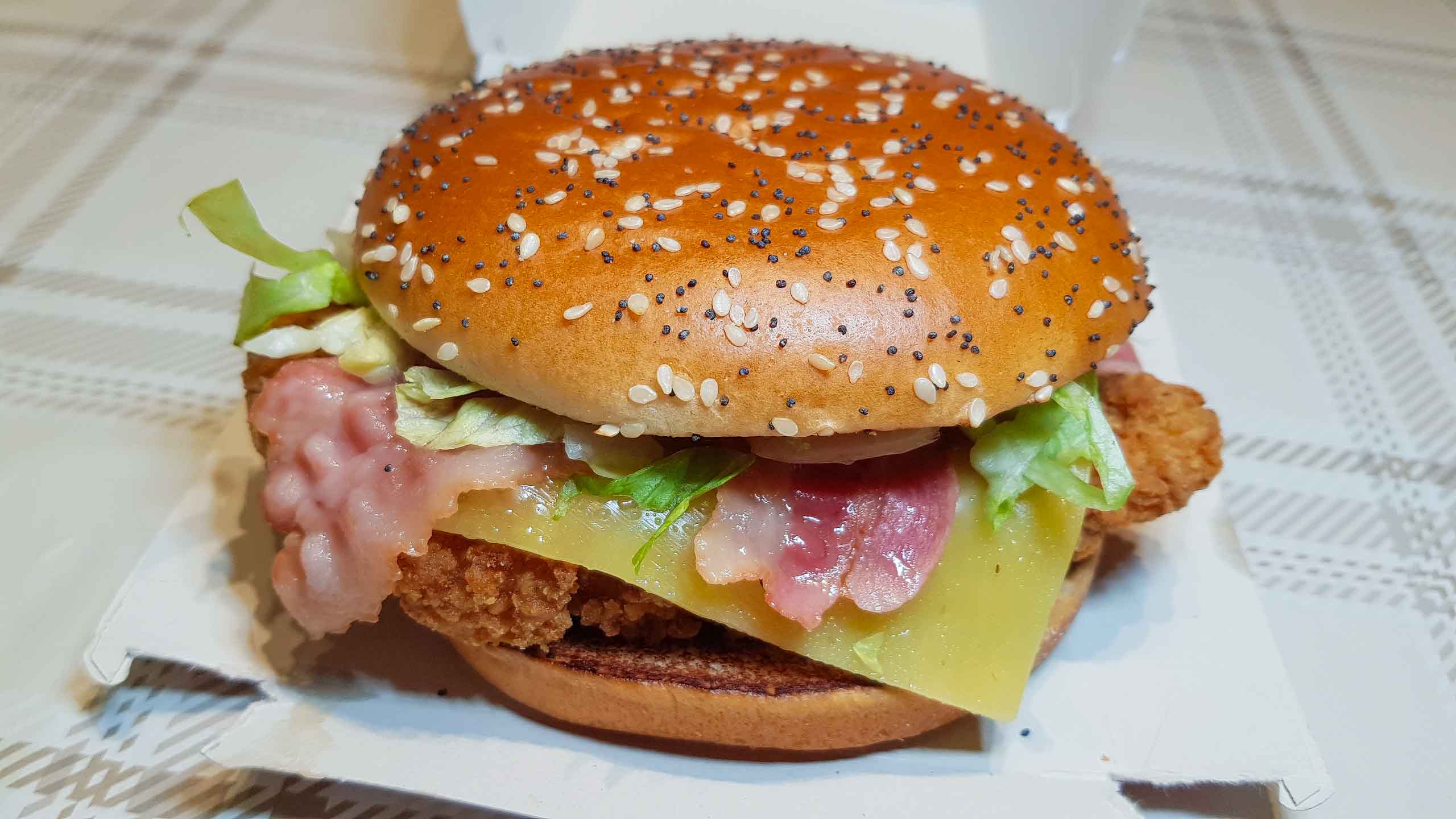 McDonald's Homestyle Crispy Chicken burger